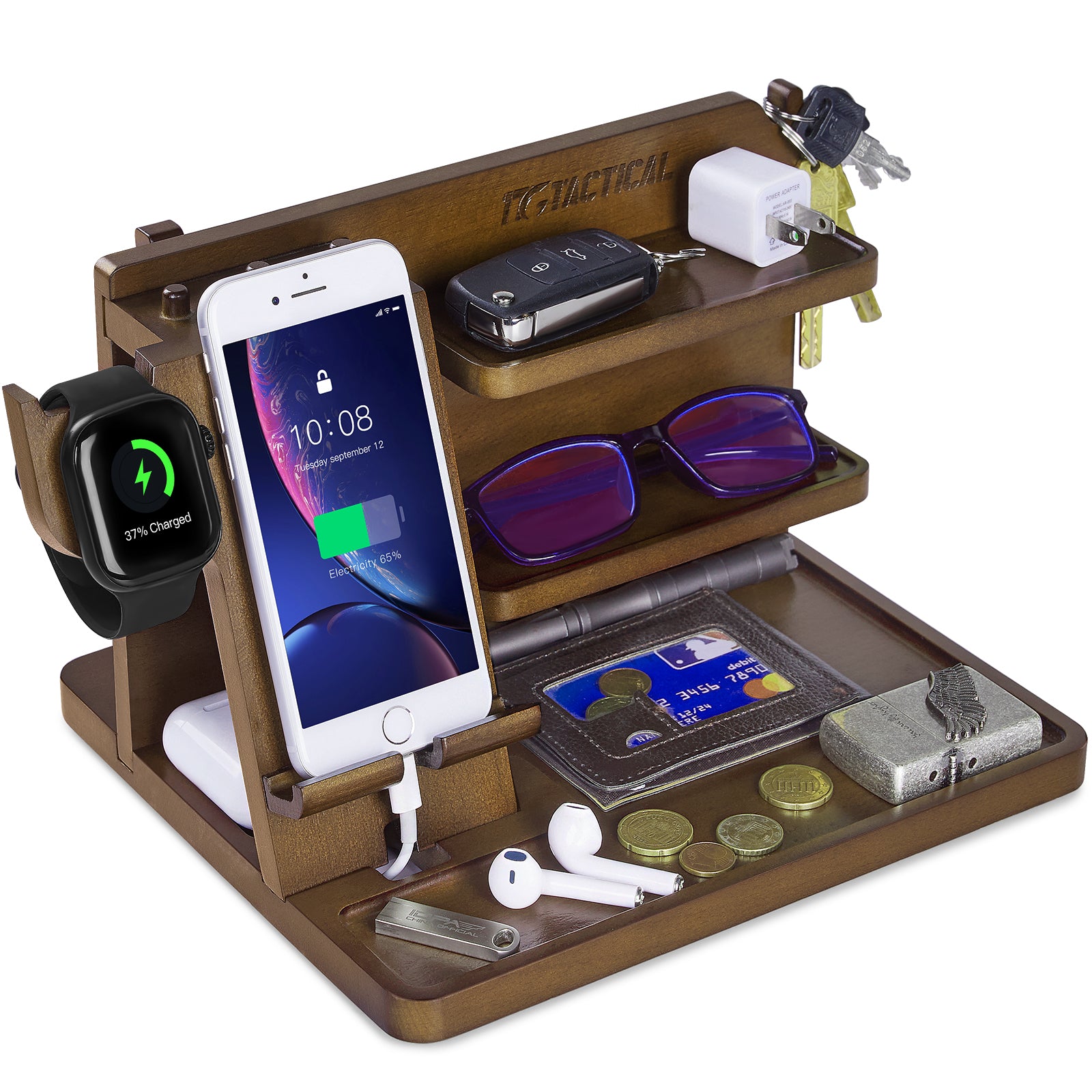 1TG Tactical Hidden Pistol Wood Docking Station